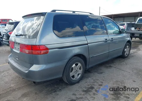 2001 Honda Odyssey Ex from USA, damaged, VIN 2HKRL18621H612606